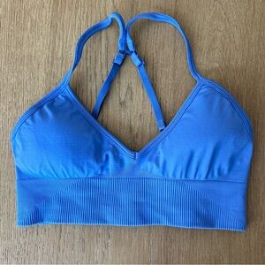 Lululemon Ebb to Street Sports Bra in Blue, size 6